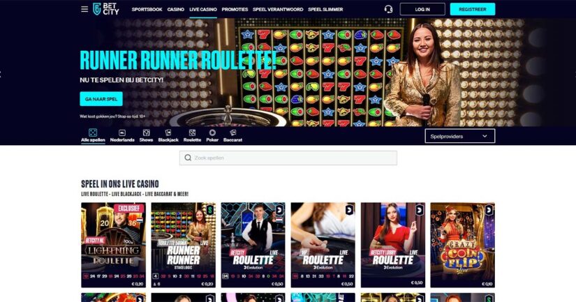 beoordeling van het live casino van betcity