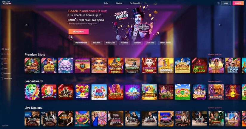 holland casino homepage recensie