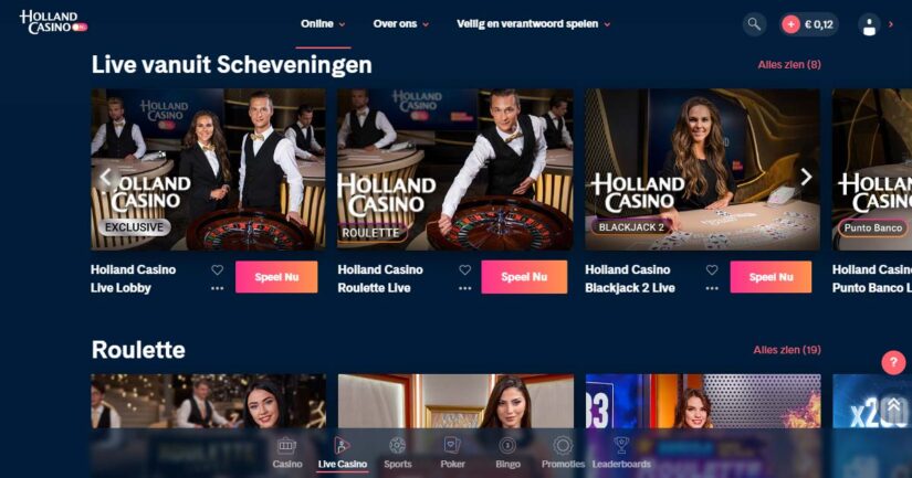 holland casino live casino review