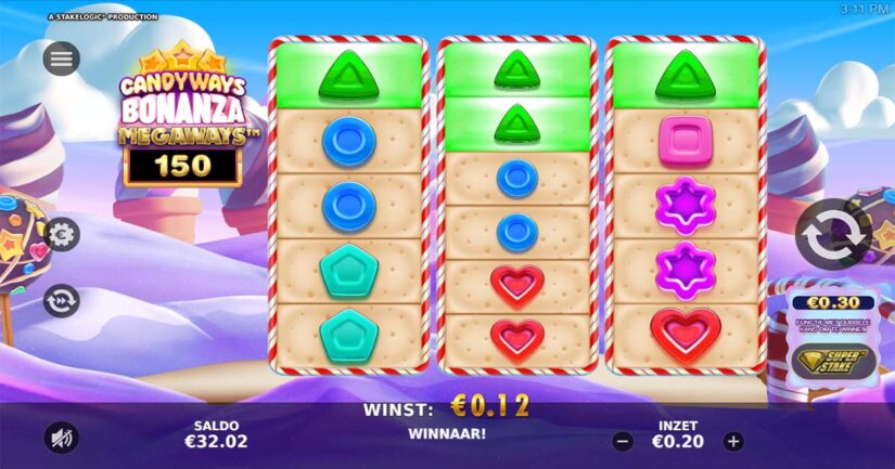 Candyways Bonanza Megaways slot van stakelogic