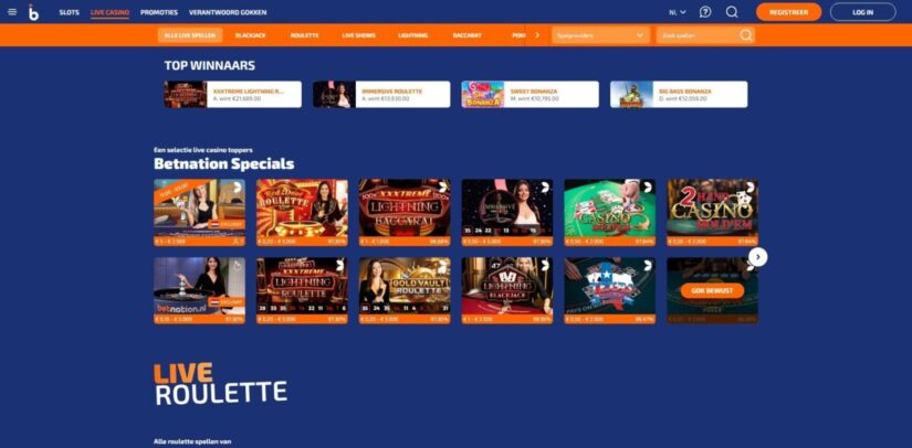 review van betantion live casino