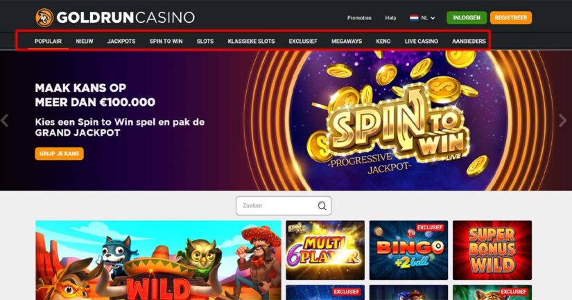 review van goldrun casino spellen