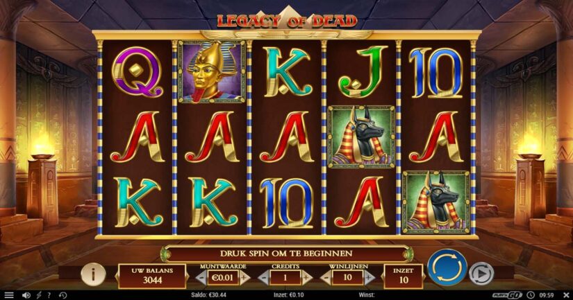 legacy of dead slot bij Play'n GO Casinos