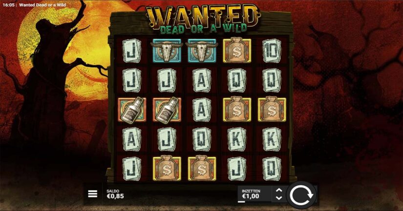 Wanted Dead or a Wild slot