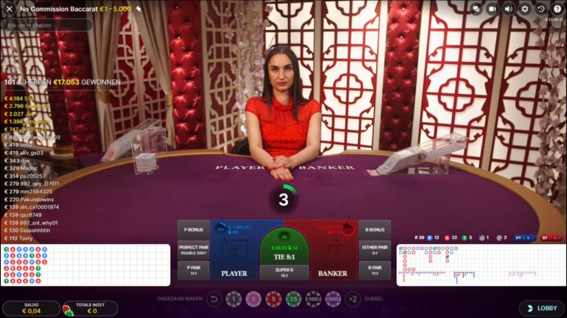 live baccarat ronde van evolution gaming