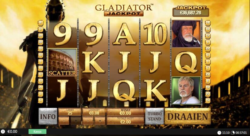 Gladiator Jackpot slot playtech casino