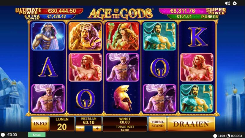 age of gods casino slot van Playtech