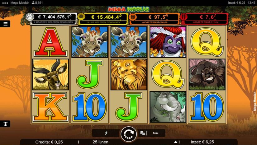 mega moolah jackpot slot base