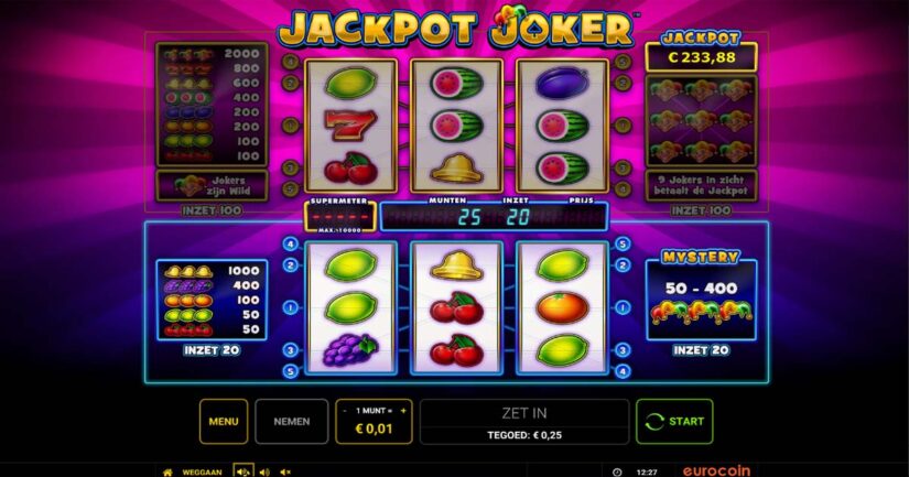 jackpot joker slot spin for 1 cent