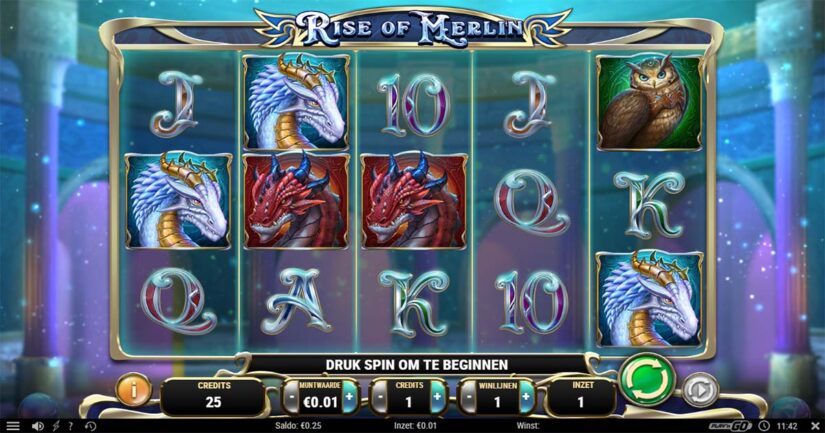 rise of merlin slot spin for 1 cent