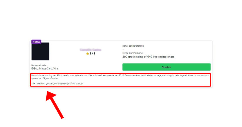 bonusvoorwaarden van nederlands online casino
